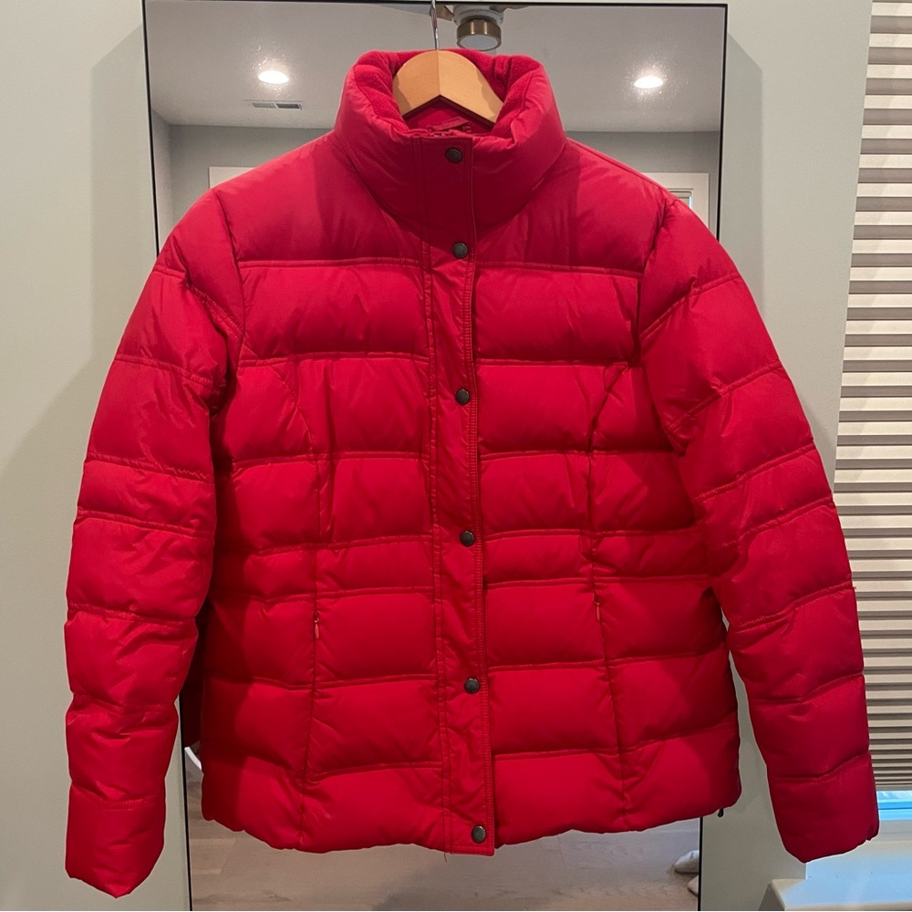 Lands End Down Puffer Coat WMNS Large - Picture 2 of 7